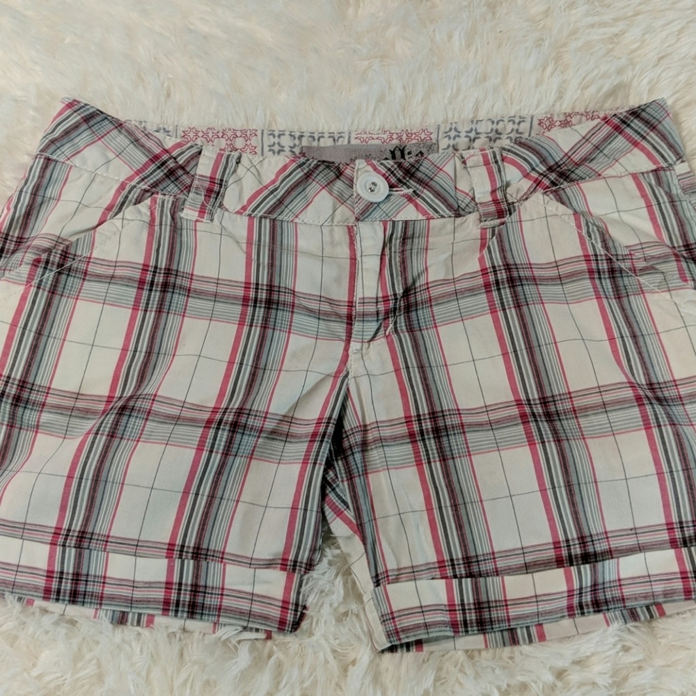 Nollie Plaid Cotton Shorts